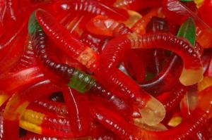 red gummy worms